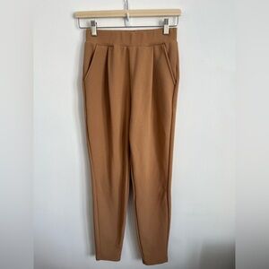 NEW 🆕 Shein Tapered Pocket High Waist Trouser Pant Camel Tan Small
